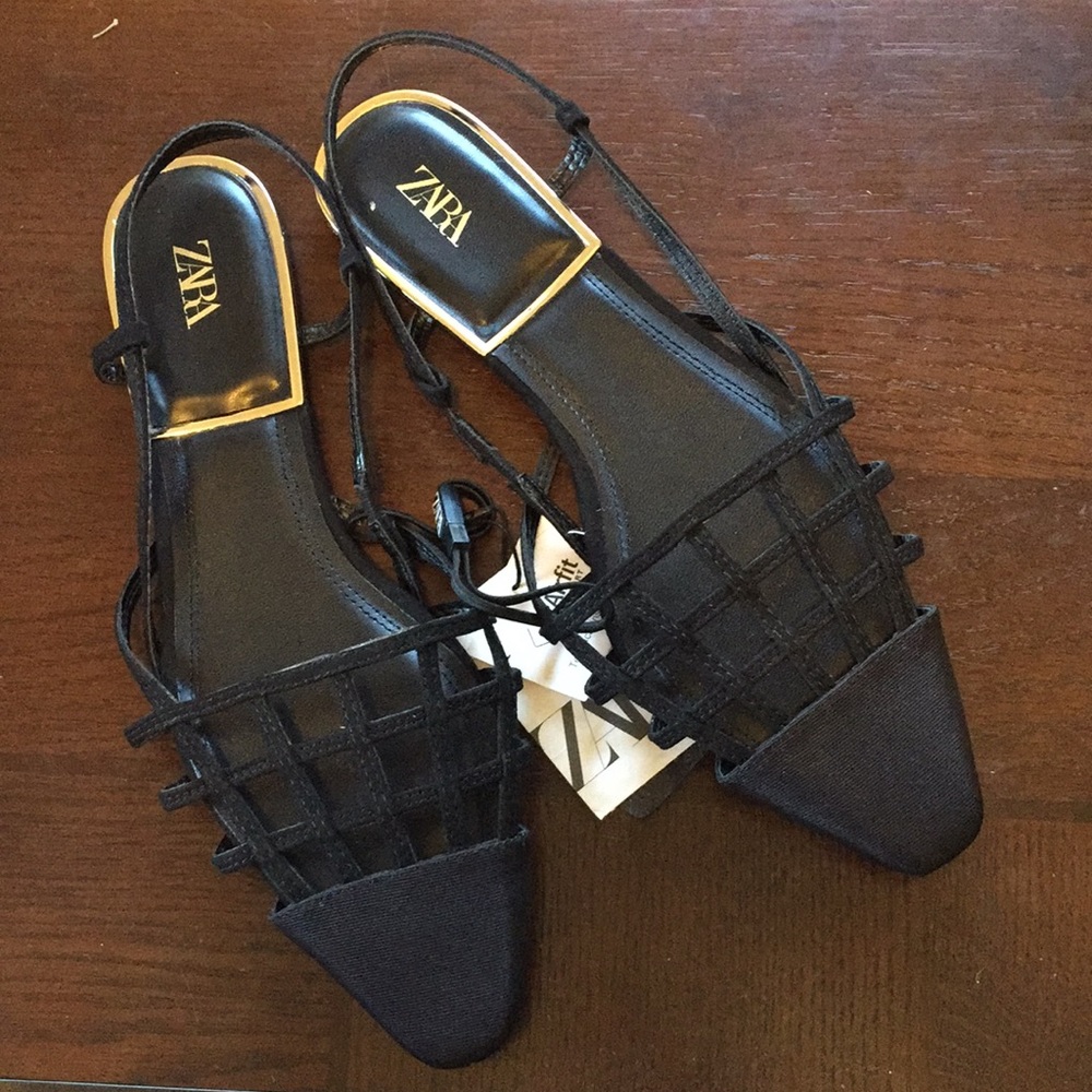Zara flats black size 6.5